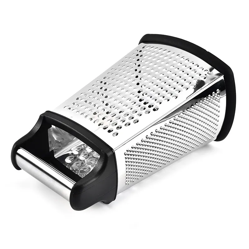 Kitchen Tool 4 Sided Handheld Stainless Steel Cheese Ginger Potatoes Food Shredder Cheese Grater