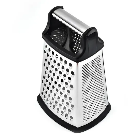Kitchen Tool 4 Sided Handheld Stainless Steel Cheese Ginger Potatoes Food Shredder Cheese Grater
