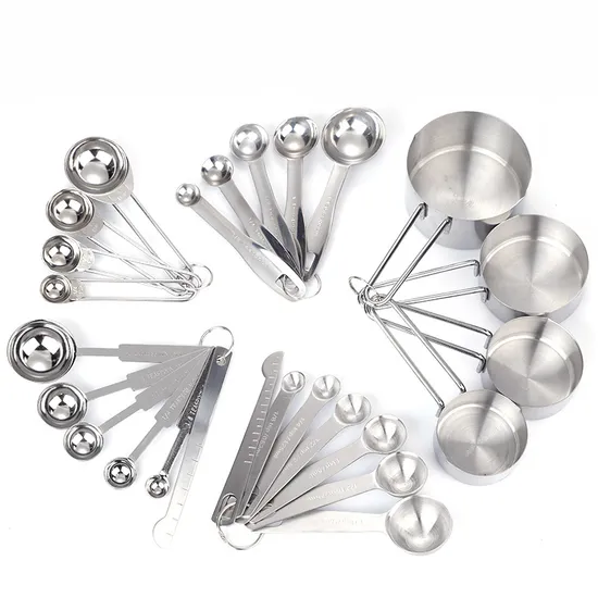 Premium Stainless Steel Measuring Scoop Set Spoon Set for Precision Cooking and Baking