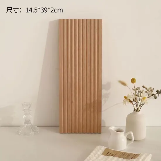 Wave Design Beech Wood Serving Tray Bread Cutting Board