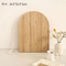 Decorative Wood Serving Tray Bread Cutting Board with Groove