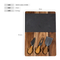 Rubber Wooden Board with Marble Stone Steak Tray