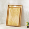 Round Shape Rattan Weave Bamboo Tea Tray for Home, Hotel and Living Room