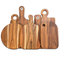 Natural Small Acacia Wood Serving Board with Handle