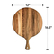 Hot Selling Round Acacia Serving Board for Pizza Fruit Charcuterie