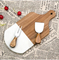 Marble and Acacia Wood Cheese Board Charcuterie Chopping Board with Handle