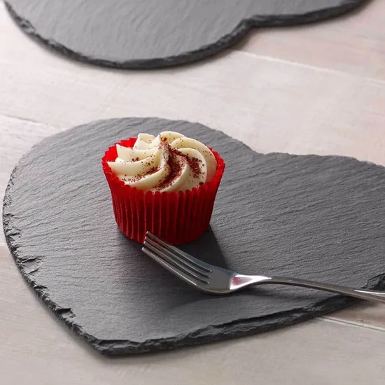 Heart Shape Slate Cheese Board for Christmas Gift