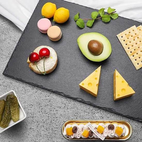 Hot Selling Large Black Slate Serving / Charcuterie Board