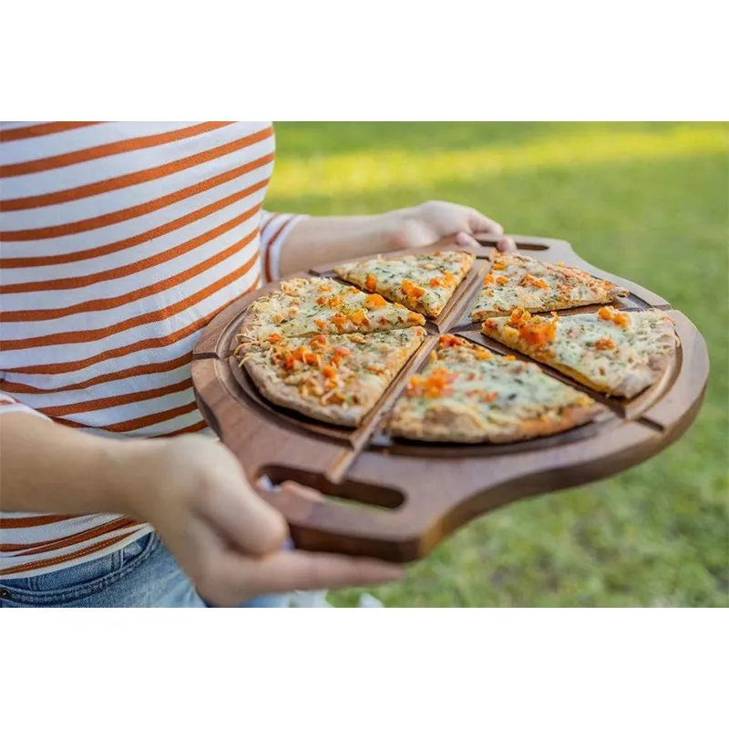 Paddle Shape Wood Pizza Serving Board Cutting Board