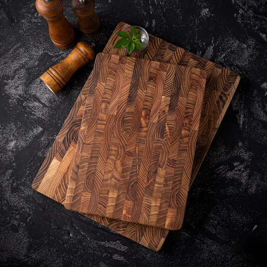 End Grain Teak Wood Cutting Boards Kitchen Chopping Board
