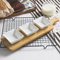 Bamboo Serving Tray /Base with 3 Heart Shape Ceramic Snack Sauce Dish
