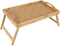 100% Natural Bamboo Bed Tray Table with Foldable Legs