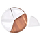 Turntable Acacia Wood Lazy Susan Serving Tray for Table Top with Multiple Porcelain Dishes
