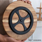 Turntable Acacia Wood Serving Plate Set Lazy Susan for Food