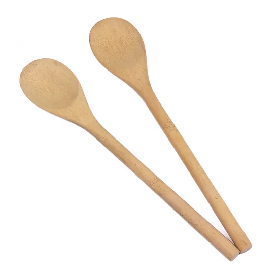 Bamboo Wood Kitchen Spoon with Round Handle
