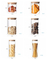 Clear Round Borosilicate Glassware Candy Pasta Cookie Food Packaging Container with Bamboo Lids