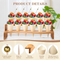 Household Bamboo Wooden Desktop Storage Shelf Party Banquet Dessert Shelf Food Cones Holders