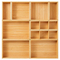 Space - Saving 8 - Pack Bamboo Storage Organizers Set Box Set for Bathroom, Kitchen & Office Drawers