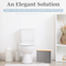 Water-Proof Grey Color Toilet Paper Holder with Bamboo Lid