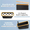 Stackable & Foldable Bathroom Toilet Paper Organizer with Bamboo Lid