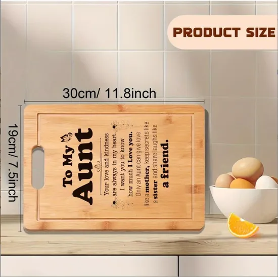 Premium Natural Custom Branding Bamboo Cutting Board with Oil Finish