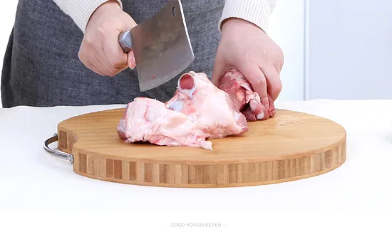 3 Cm Thick Round Bamboo Cutting Board Butcher Chopping Board