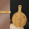 Sustainable Round Bamboo Fruit and Bread and Cheese Serving Board with Handle