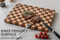 End Grain Rubber Wood Vegetable and Fruit Cutting Board for Kitchen