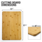 Kitchen Tools Rectangle Custom Bamboo Vegetable Chopping Board Cutting Board with Lasering Logo