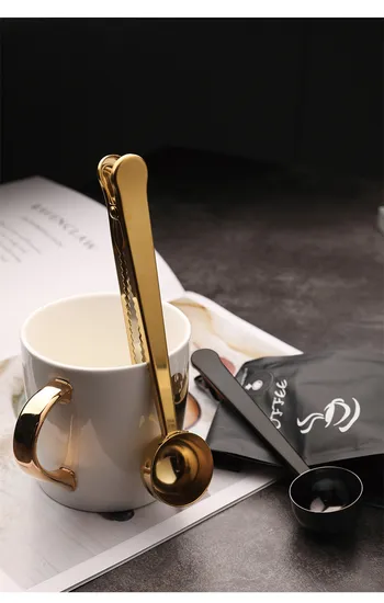 Wholesale Multicolor Stainless Steel Coffee Measuring Spoon with Clip