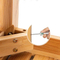 Thickened Bamboo Bathroom Stool with Towel Hanging Function