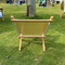 Portable Foldable Beech Wood Relaxing Chair Camping Chair for Deck, Garden, Backyard & Lawn, Fire Pit (Beech)