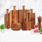 Premium Acacia Wood Paddle Cutting Board with Handle