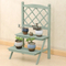 Stepped Flower Stand Vintage Plant Stand Wooden Flower Pot Holder for Garden