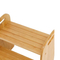 Bamboo Children Footstool for Living Room with 2-Layer Anti-Slip Treadboard. Bamboo Stool.