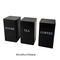 Set of 3 Round Metal Tea Coffee Sugar Canisters Set with Bamboo Lid