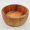 Small and Round Acacia Wood Fruit Bowl Salad Bowl
