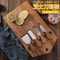 Manufacture Acacia Cheese Board Set with Gold Color Knives Set for Exclusive Collections