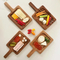 Laser-Engraved Acacia Wood Serving Board Custom Serving Tray with Handles
