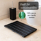 Black Color Household Bamboo Bath Mat for Bathroom
