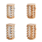 20-Jar Revolving Bamboo Spice Holder for Cabinet Use