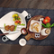 Round Acacia Wood Serving Plate Charcuterie Board Beaf Board