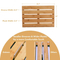 Non-Sliding Bamboo Bath Mat Shower Mat for Bathroom