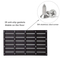 Black Bamboo Shower Mat Bath Mat for Household Use