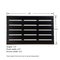 Large Black Color Bamboo Floor Mat for Bathroom