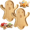 Halloween Ghost Shaped 2 PCS Bamboo Charcuterie Board Set Serving Plate for Food