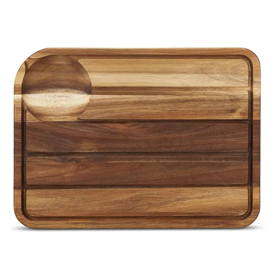 Extra Large Acacia Wood Beaf and Meat Cutting Chopping & Serving Board with Juice Groove