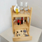 Double-Layer Bamboo Storage Rack Storage Organizer Shelf for Cosmetics / Jewelry