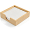 Square Bamboo Napkin Holder for Kitchen