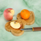 Elegant Heart Shaped 2 Divide Bamboo Wooden Platter for Charcuterie & Side Dishes